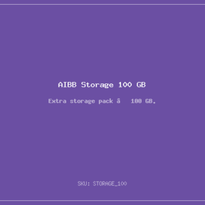 AIBB Storage 100 GB